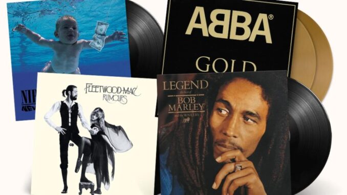 Topul oficial al celor mai bine vândute 40 de albume