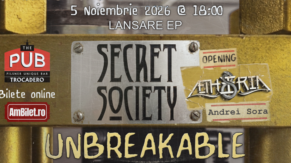 Secret Society lansează EP nou live la The Pub – Universității (comunicat)